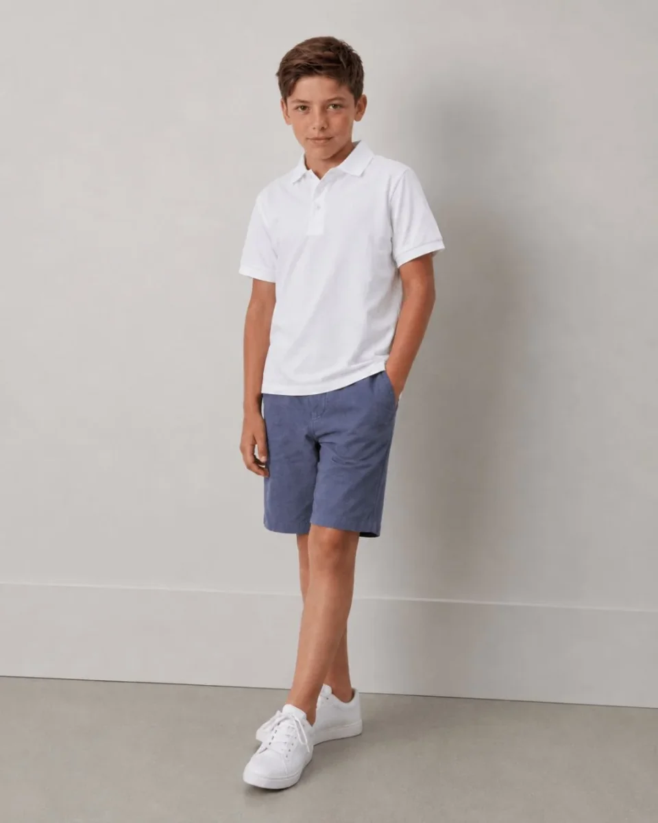 Polo de niño blanco - Imagen 4