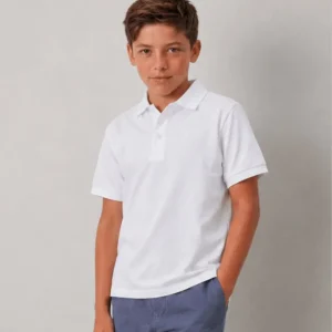 Polo de niño blanco