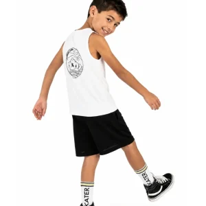 Camiseta sin mangas de niño blanco Surf Wave