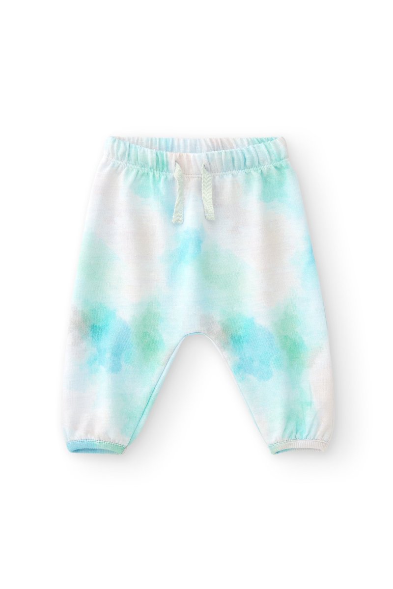 Pantalón recién nacido verde agua claro tie dye - Imagen 2