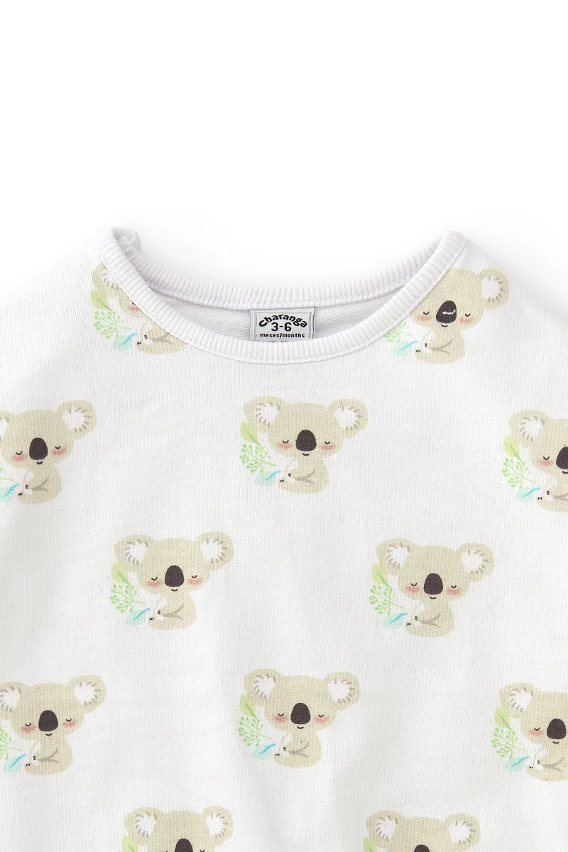 Sudadera recién nacido crudo con koalas - Imagen 5