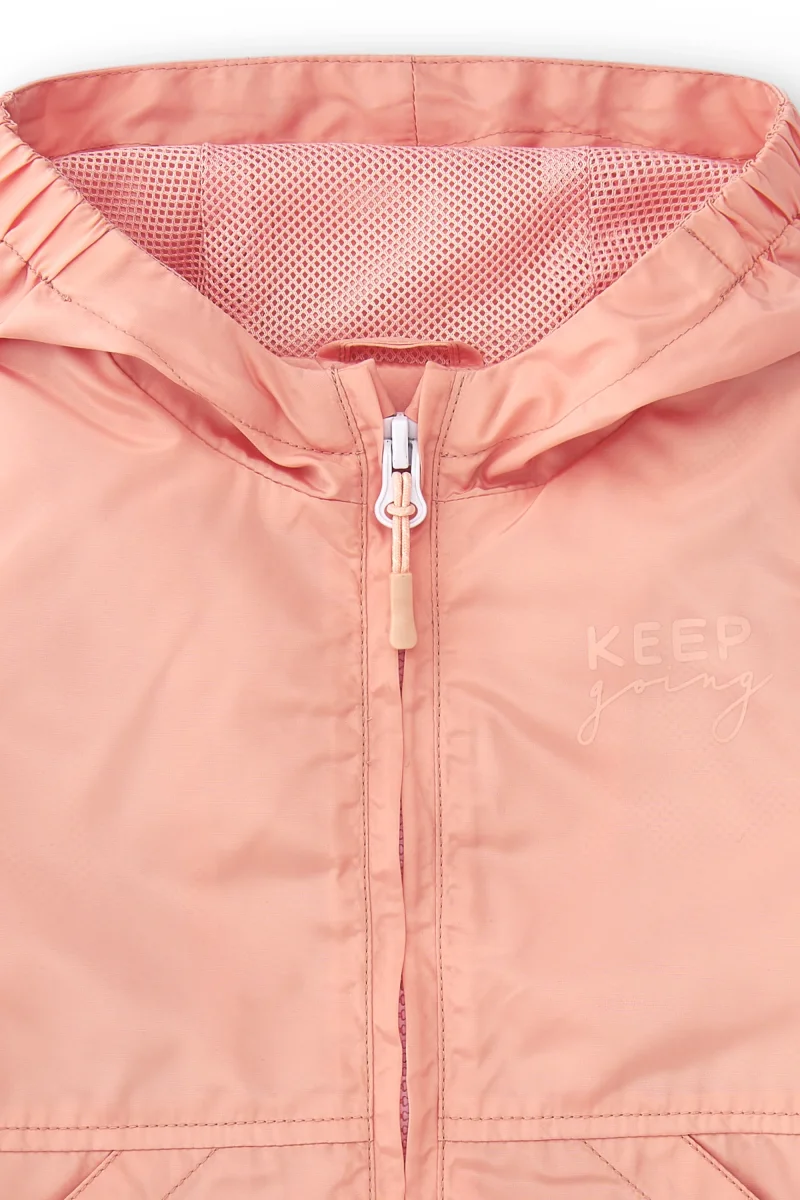 Parka bebé niña rosa con capucha - Imagen 4