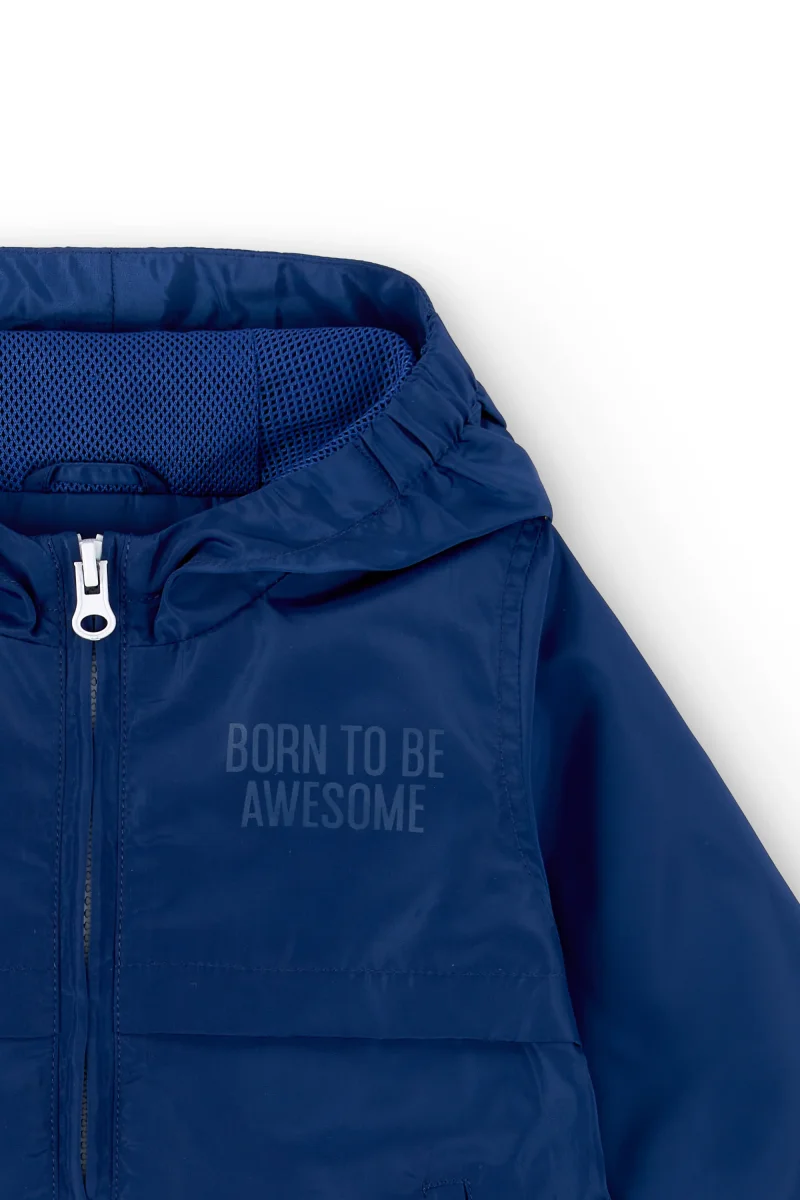 Parka de bebé azul marino | Con capucha - Imagen 3