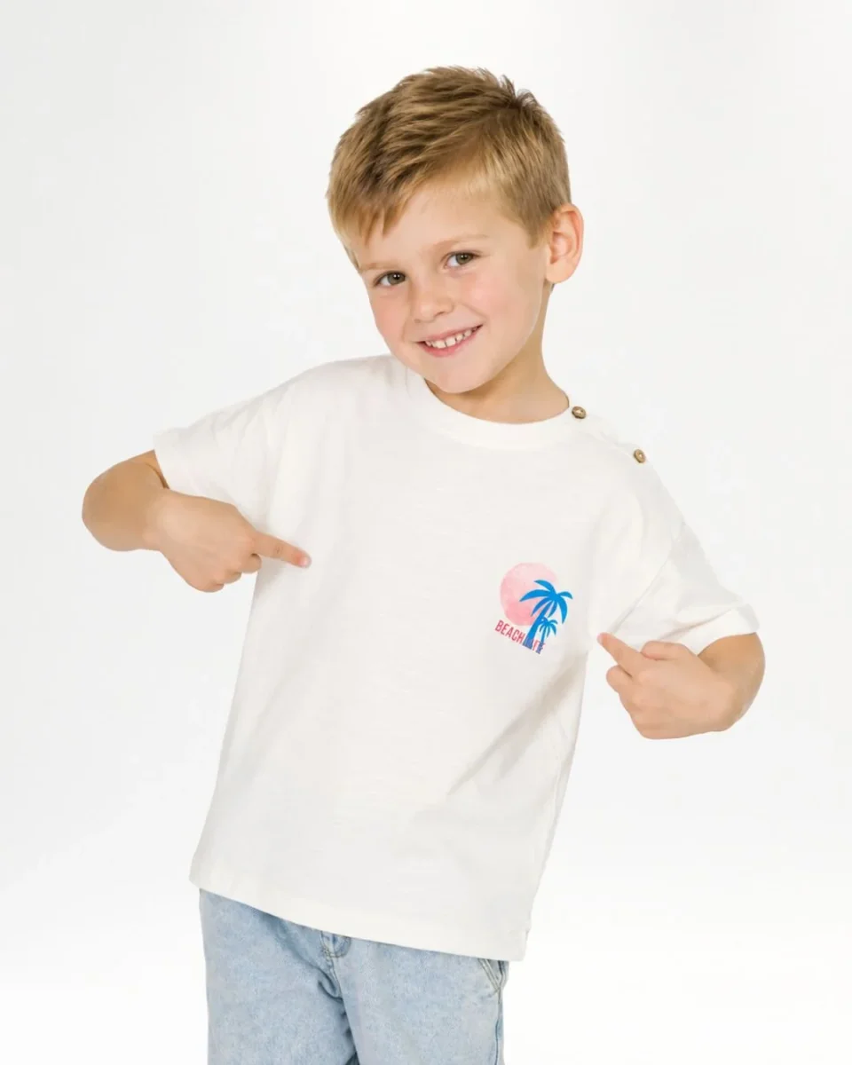 Camiseta de bebé niño crudo - Imagen 2