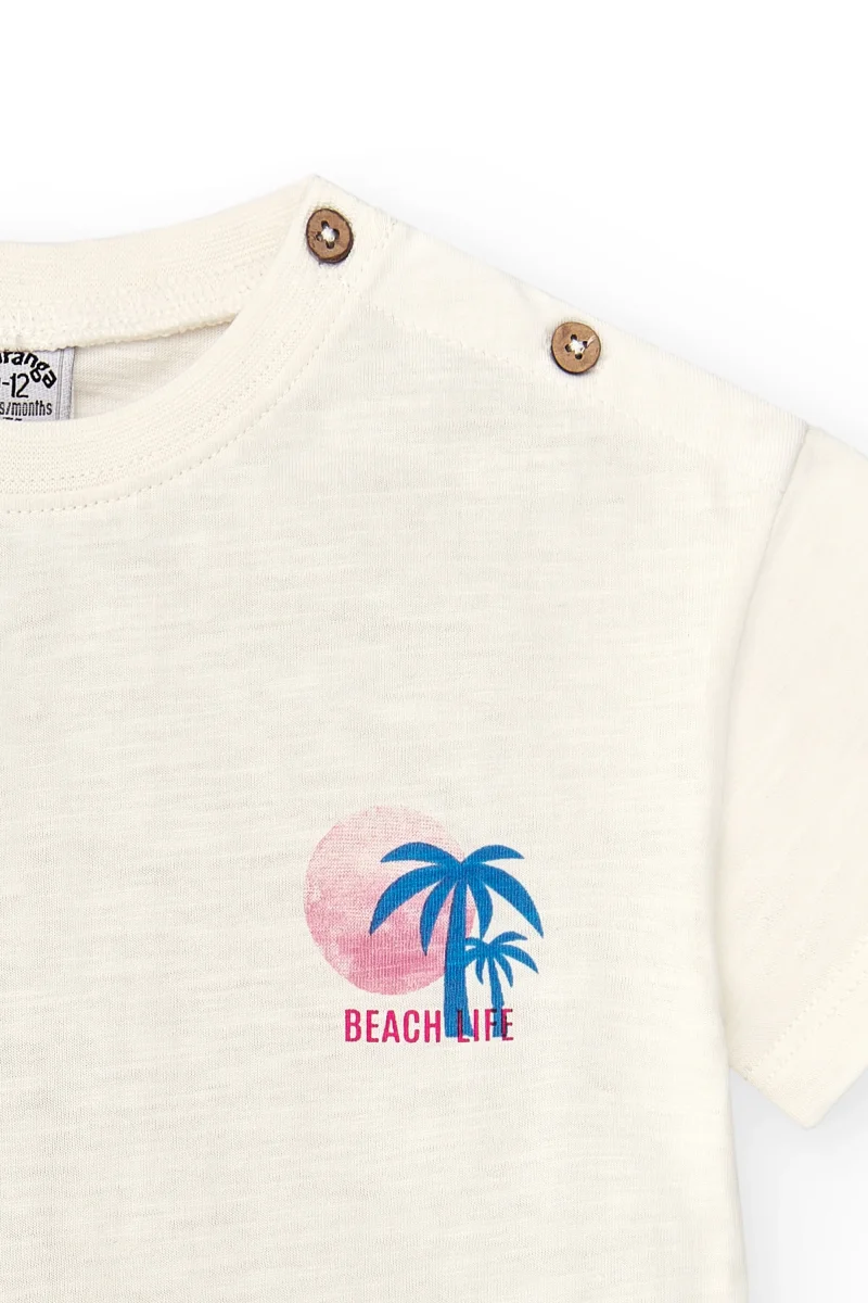 Camiseta de bebé niño crudo - Imagen 4