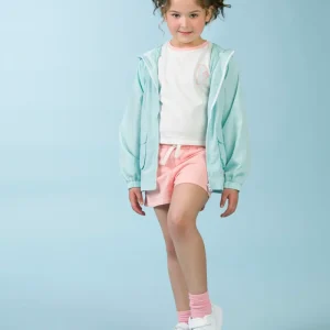 Parka de niña aguamarina
