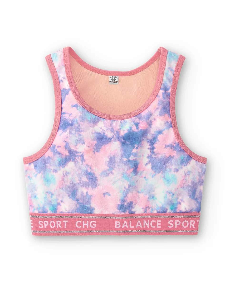 Top deportivo de niña estampado