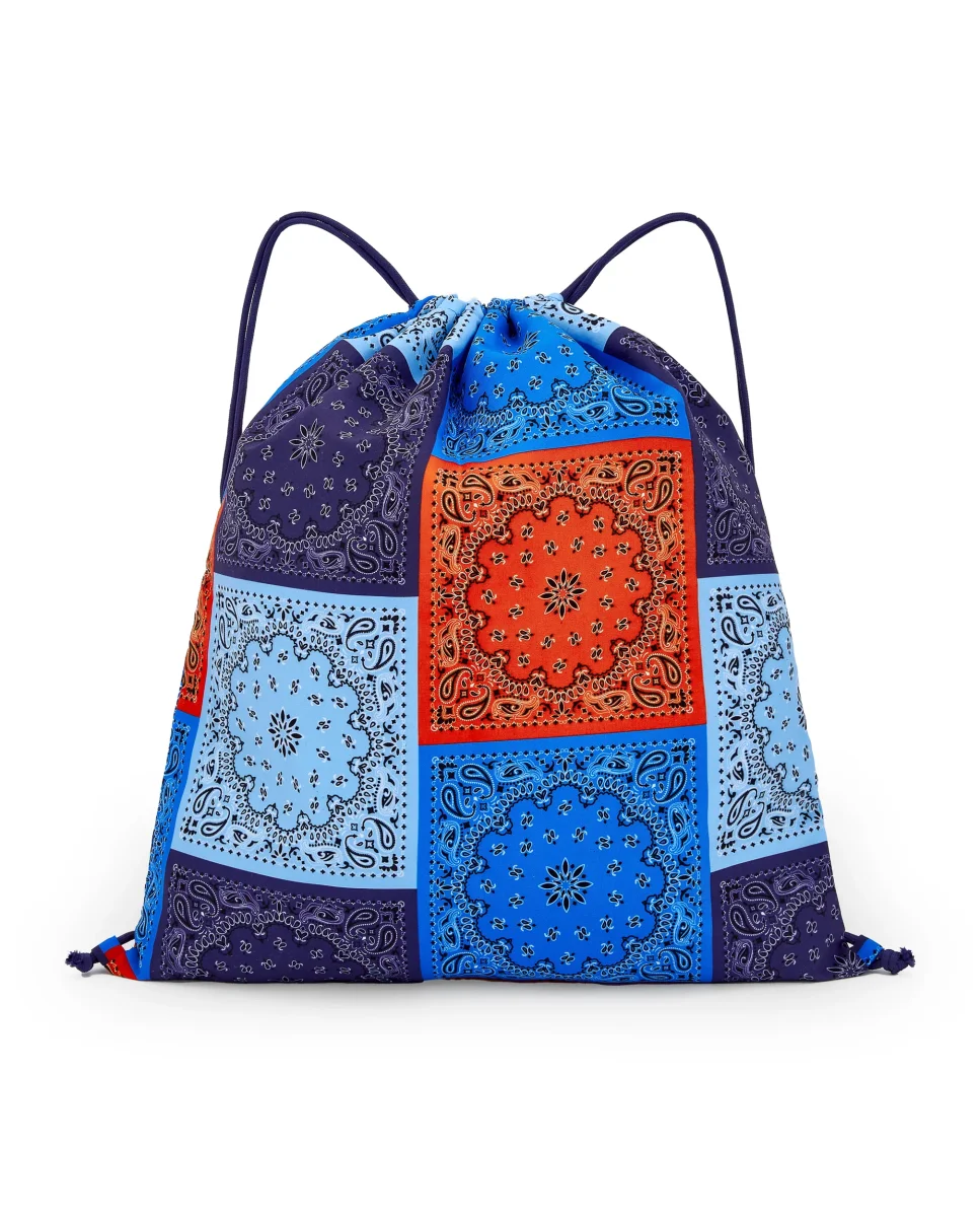 Mochila saco niño patchwork bandana multicolor - Imagen 3