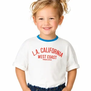 Camiseta de bebé crudo california
