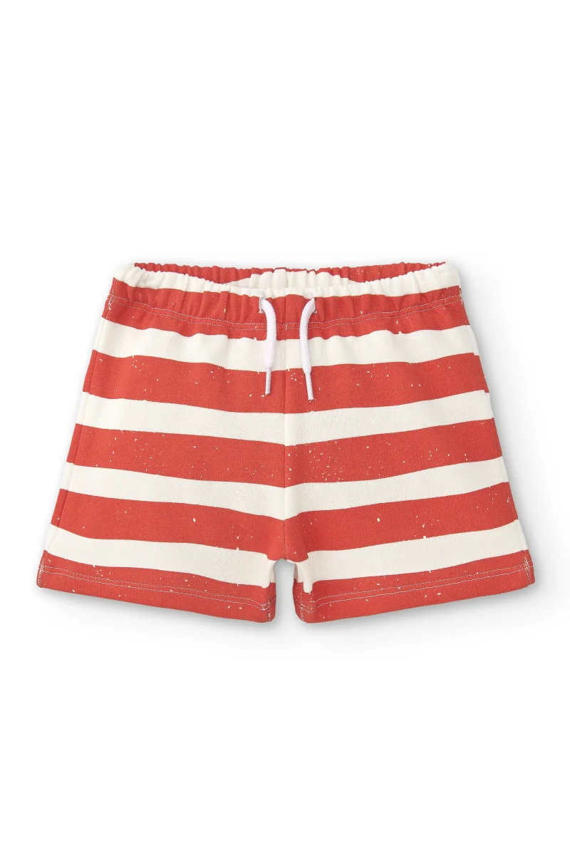 Short de bebé rayas rojo - Imagen 2