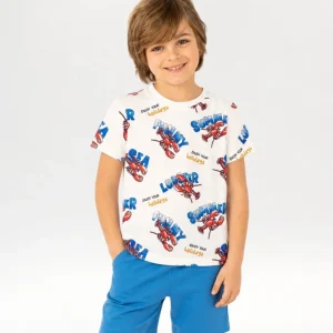 Camiseta niño langostas verano