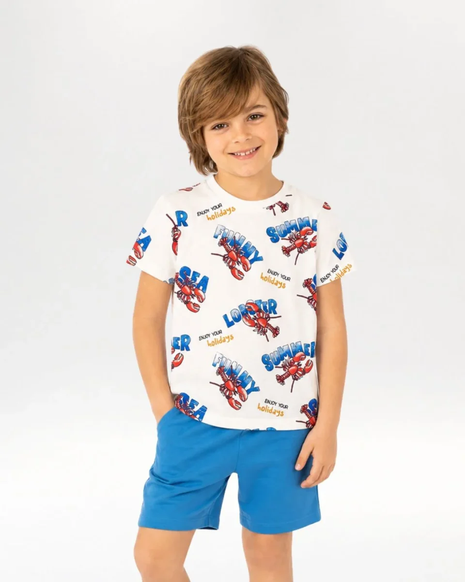 Camiseta niño langostas verano - Imagen 2