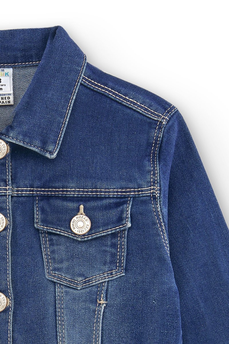 Chaqueta vaquera de niña volante - Imagen 6