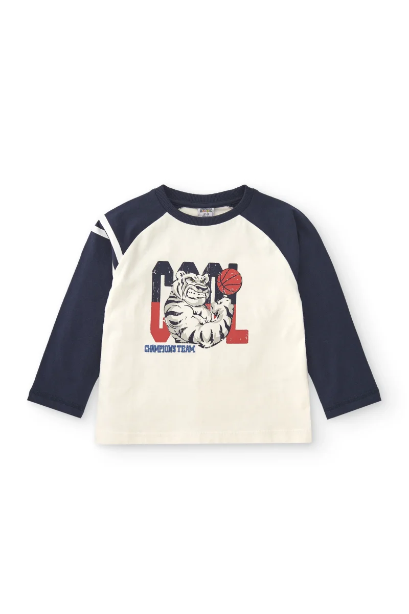 Camiseta manga larga de niño marino Cool - Imagen 3