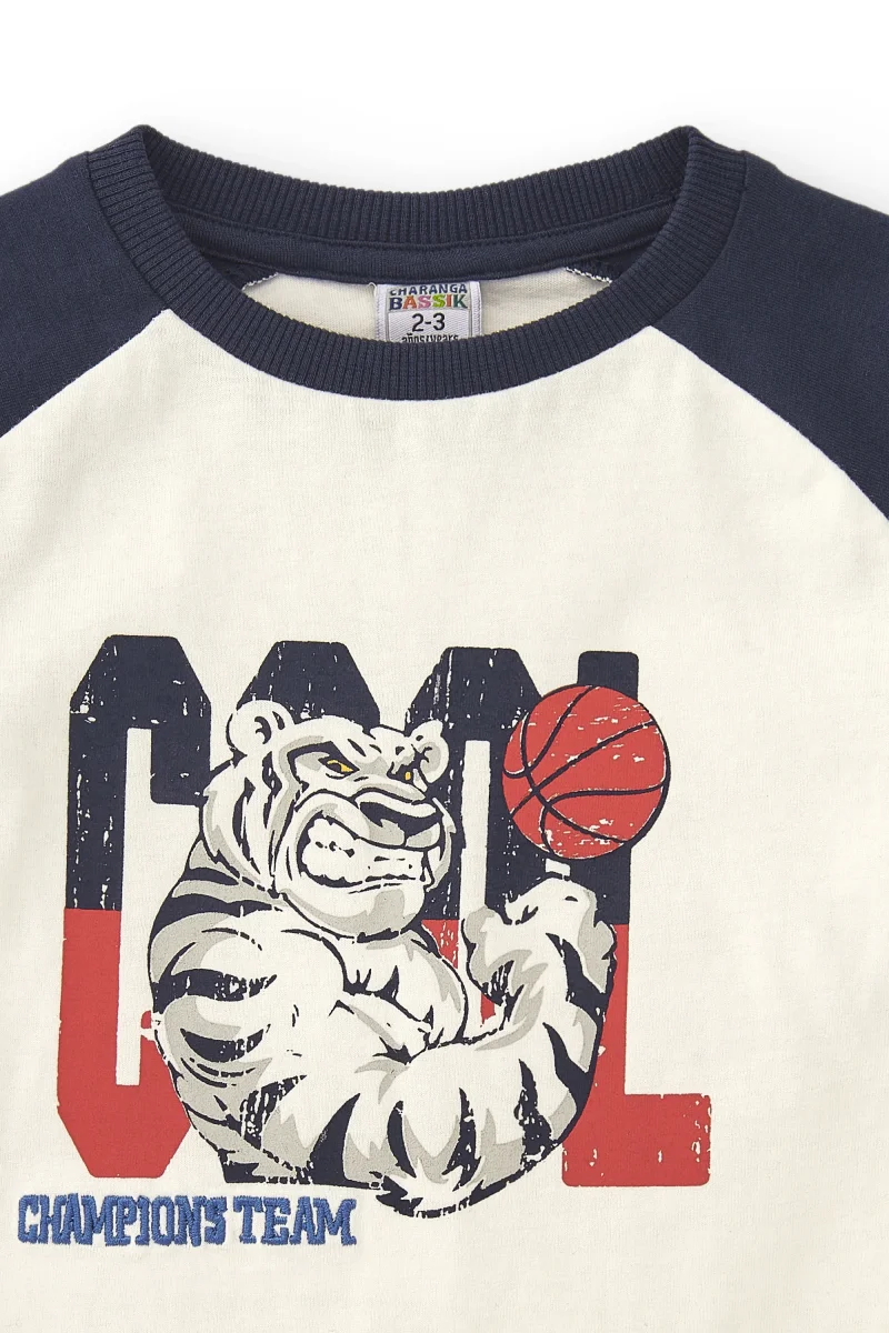 Camiseta manga larga de niño marino Cool - Imagen 5
