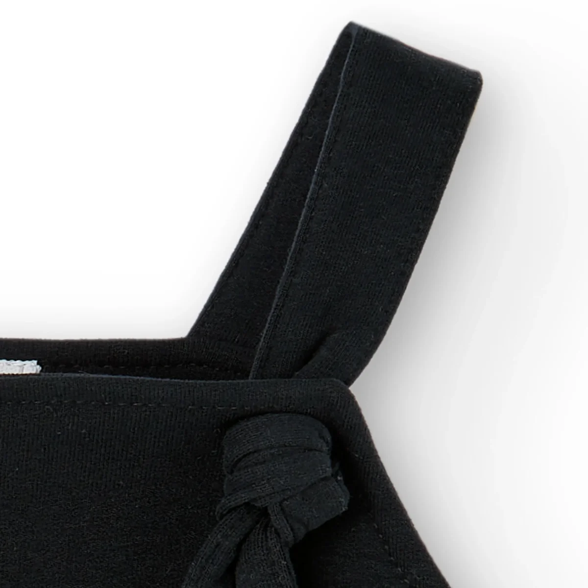 Vestido de bebé negro nudos - Imagen 5