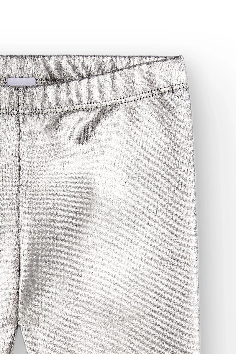 Legging plateado niña | Efecto metalizado - Imagen 5