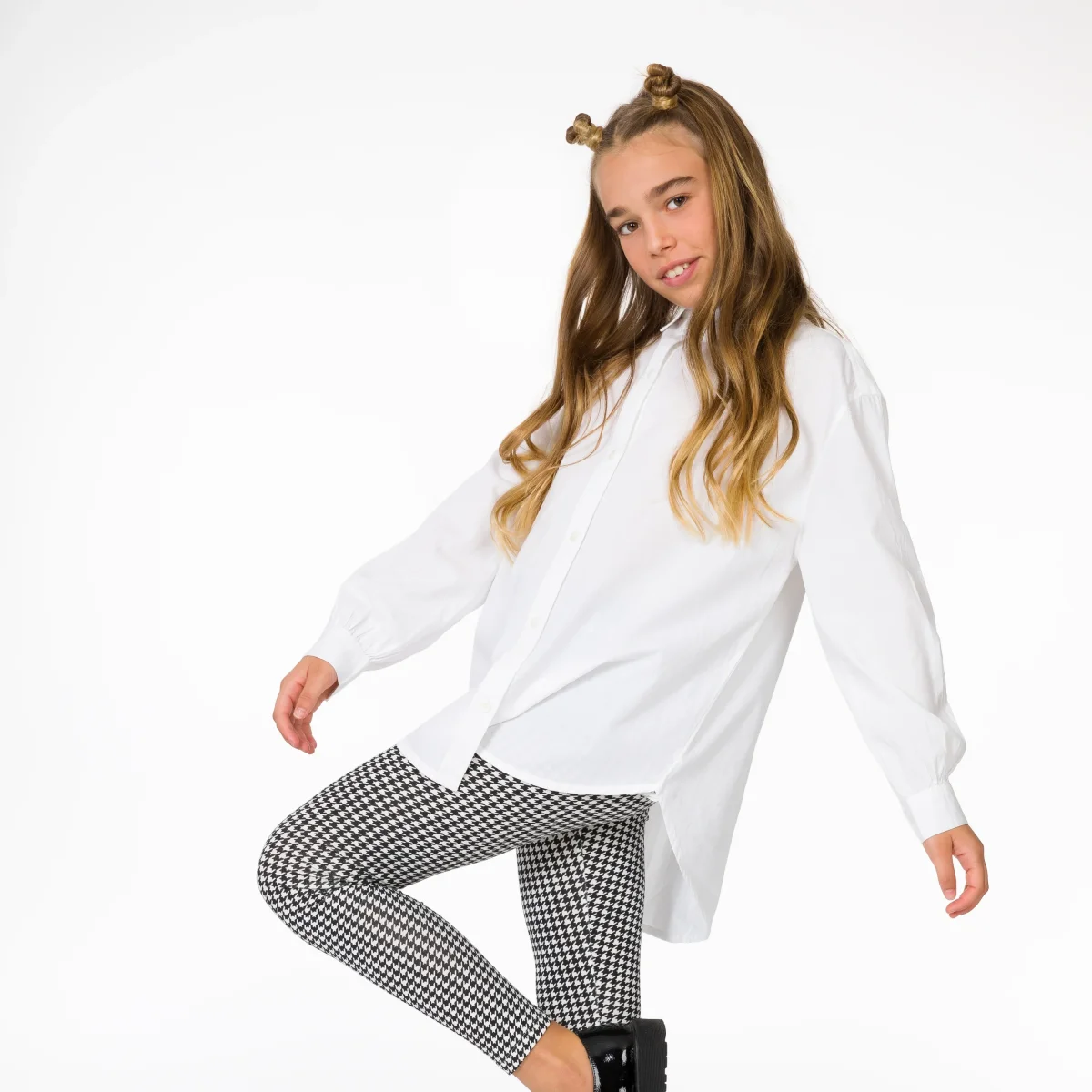 Camisa de niña blanca - Imagen 3
