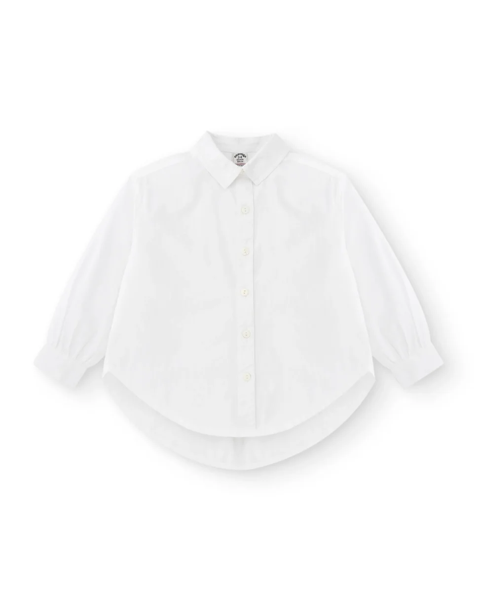 Camisa de niña blanca