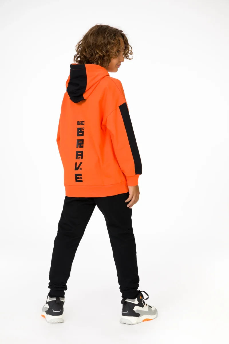 Sudadera cerrada de niño naranja Tokyo - Imagen 6
