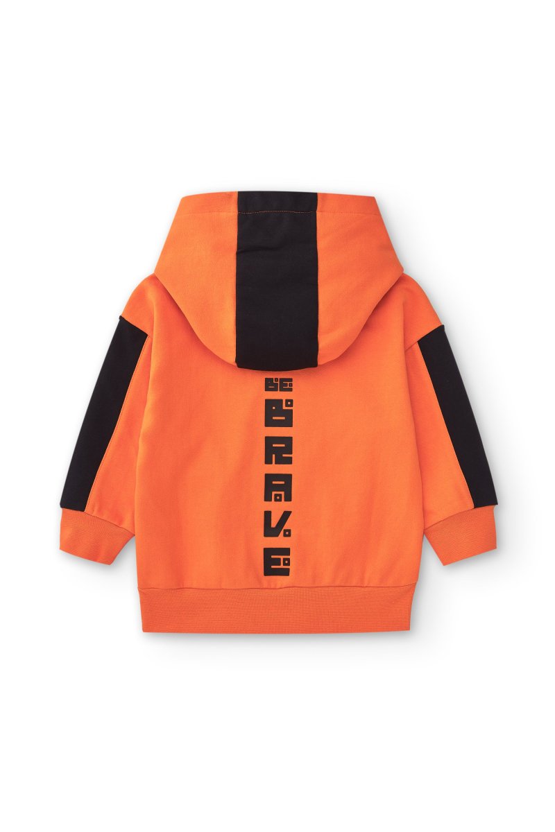 Sudadera cerrada de niño naranja Tokyo - Imagen 3