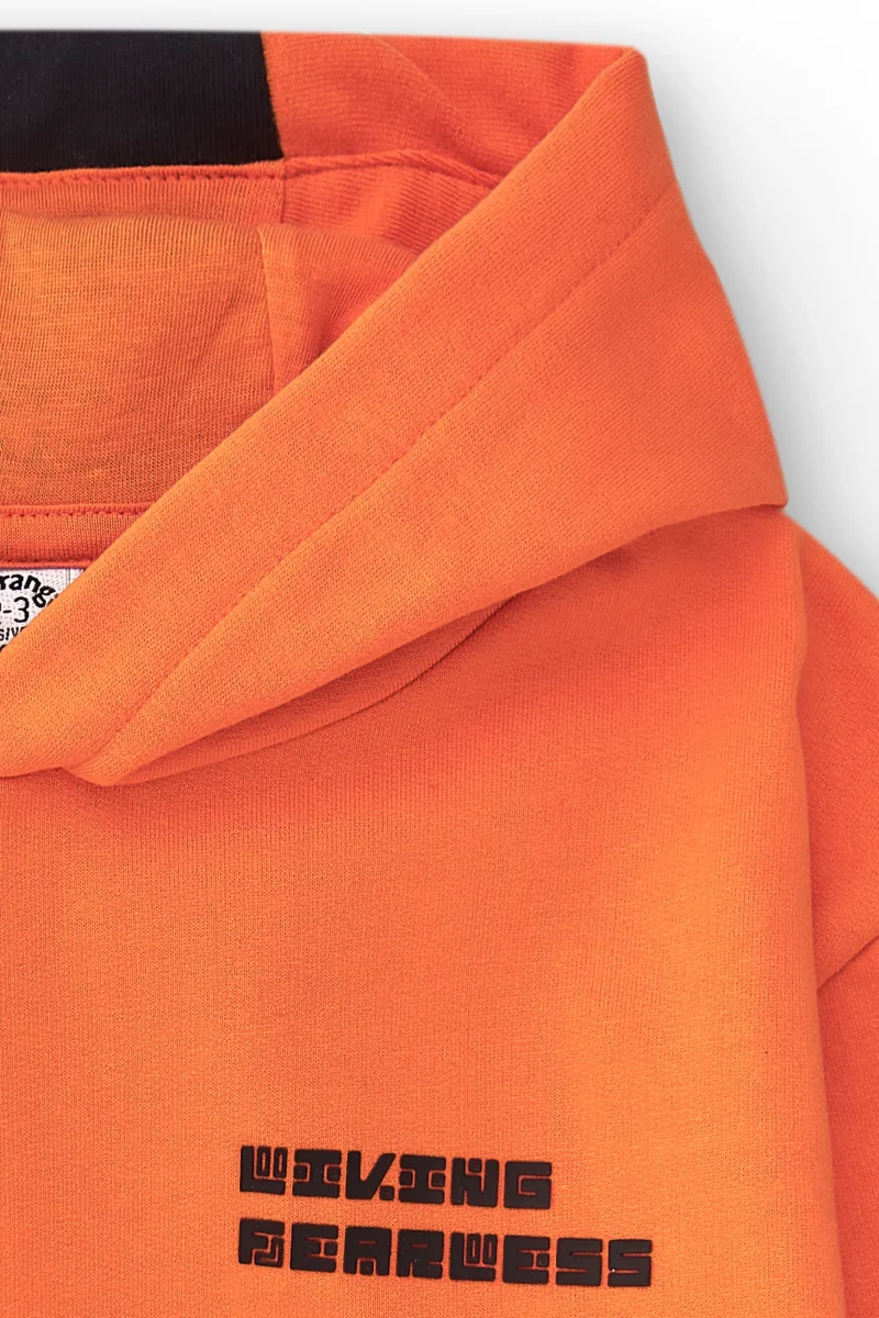 Sudadera cerrada de niño naranja Tokyo - Imagen 4