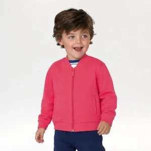 Chaqueta chándal estilo boomber bebé niño rojo