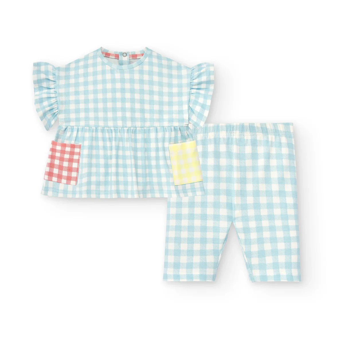Conjunto bebé niña de cuadros - Imagen 3