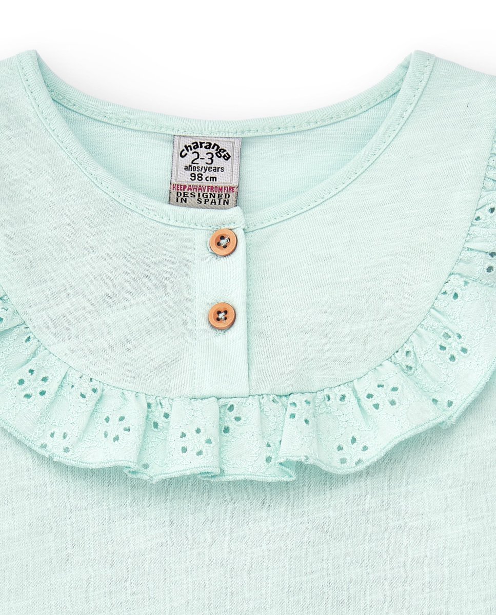 Camiseta de niña aguamarina - Imagen 5