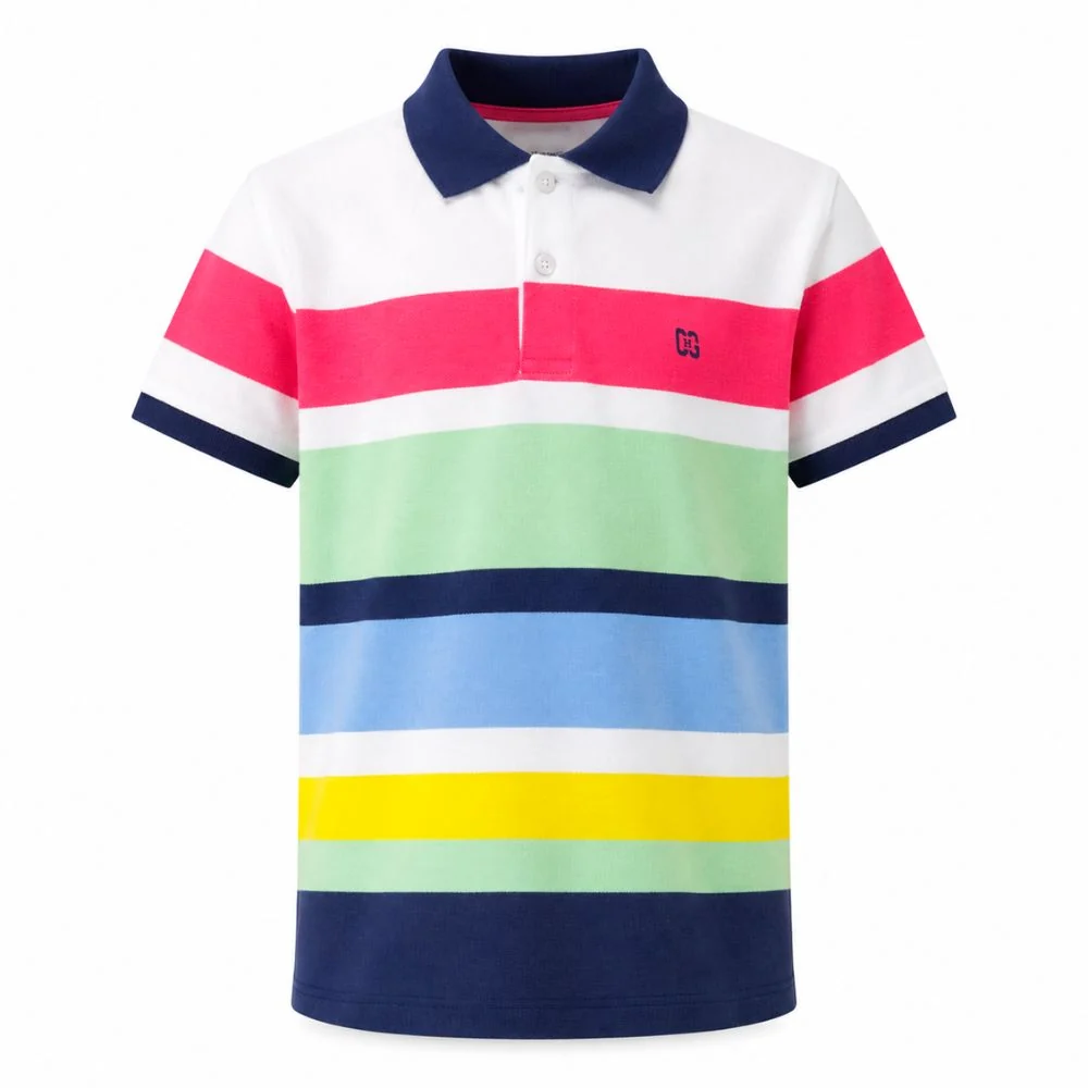 Polo niño rayas multicolor - Imagen 3