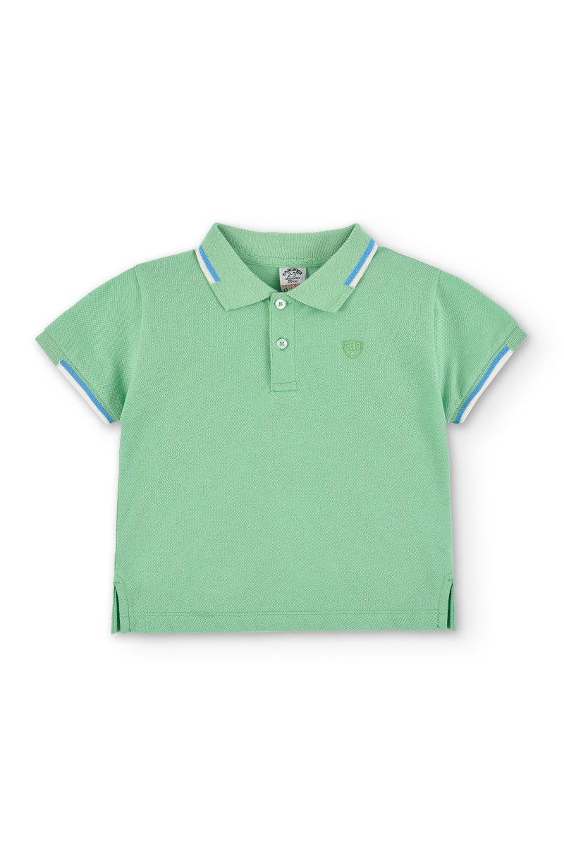 Polo de niño verde manga corta - Imagen 3