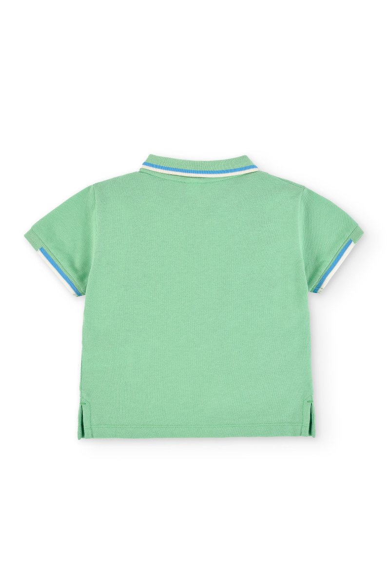 Polo de niño verde manga corta - Imagen 4