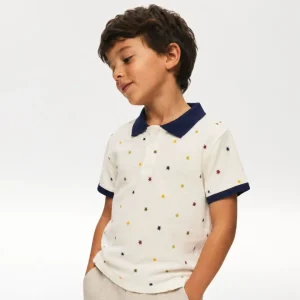 Polo niño crudo piqué
