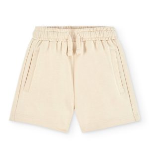 Bermuda niño beige cintura elástica