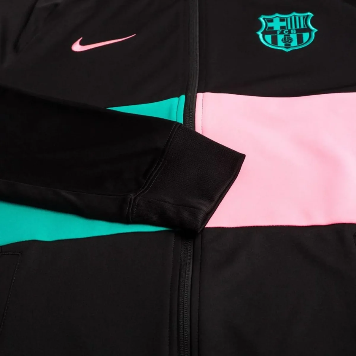 NIKE – Chaqueta Nike FC Barcelona Niño XS Dri-FIT Negra CK8579-010 - Imagen 9