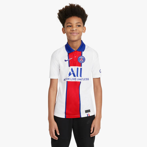 NIKE – Camiseta Niño Paris Saint-Germain Blanco 2020/2021 🔥 Camiseta Nike PSG Niño 2020/21 2ª Equipación Blanca CD4507-101 Oferta ⚽ - Imagen 7