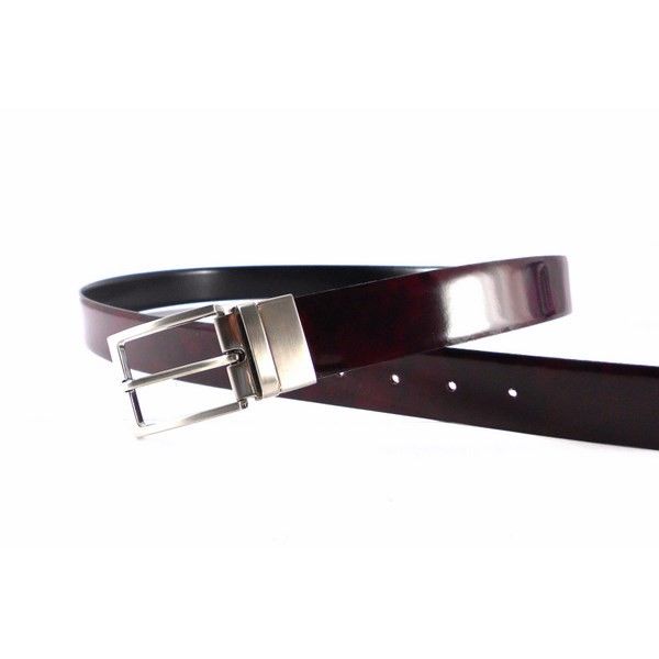 Cinturón reversible Nilo burdeos/ negro