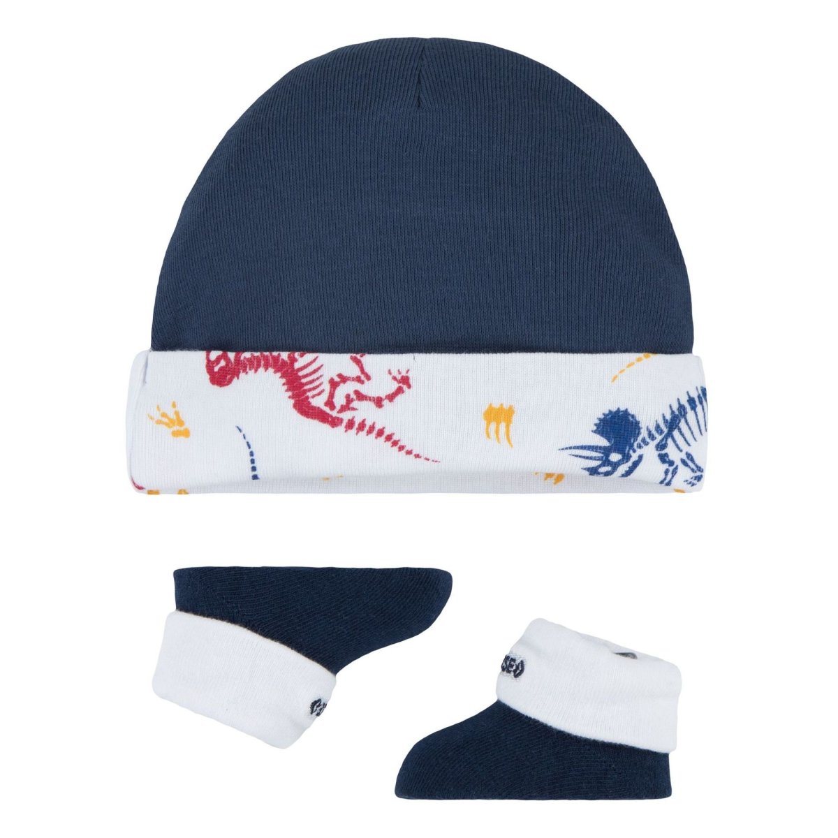 CONVERSE – Conjunto Converse Bebé Azul Marino 0-6 Meses Gorro y Patucos Edición Limitada - Imagen 7