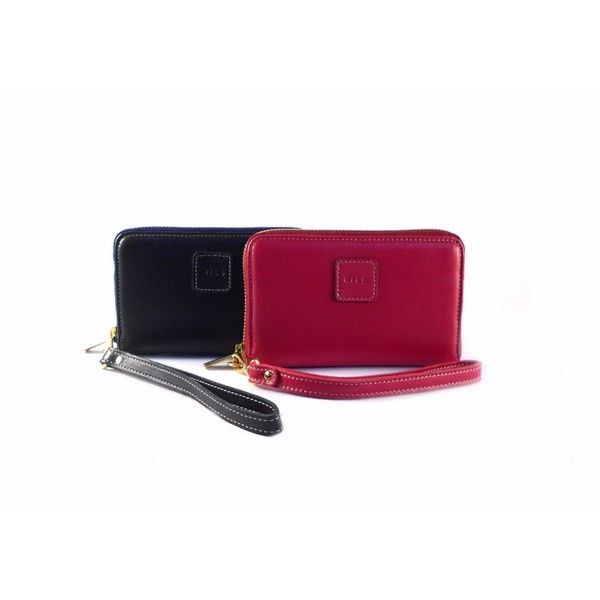 Cartera Nilo en piel caprina con muñequera para mujer - Imagen 2
