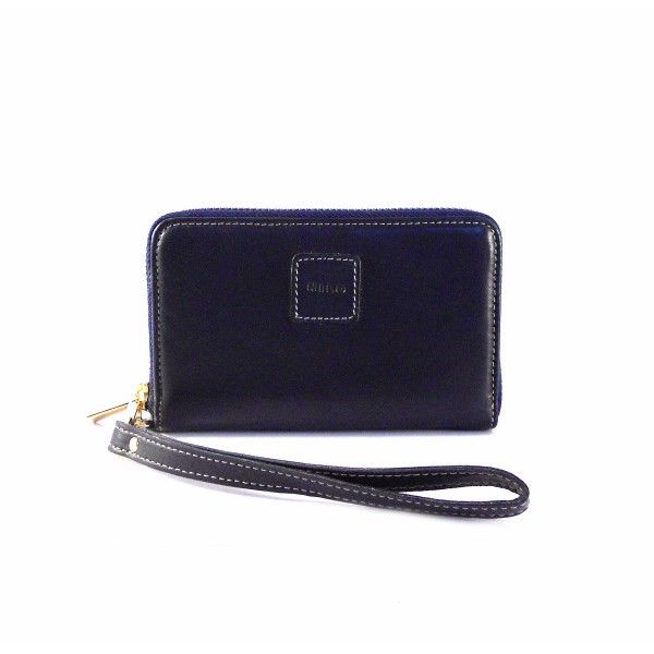 Cartera Nilo en piel caprina con muñequera para mujer - Imagen 3