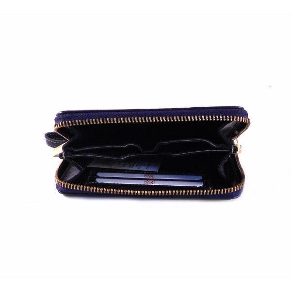 Cartera Nilo en piel caprina con muñequera para mujer - Imagen 5