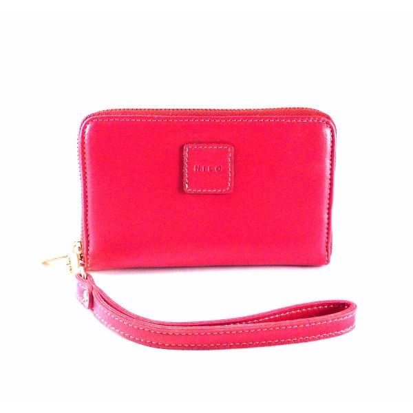 Cartera Nilo en piel caprina con muñequera para mujer - Imagen 6