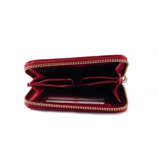 Cartera Nilo en piel caprina con muñequera para mujer - Imagen 8