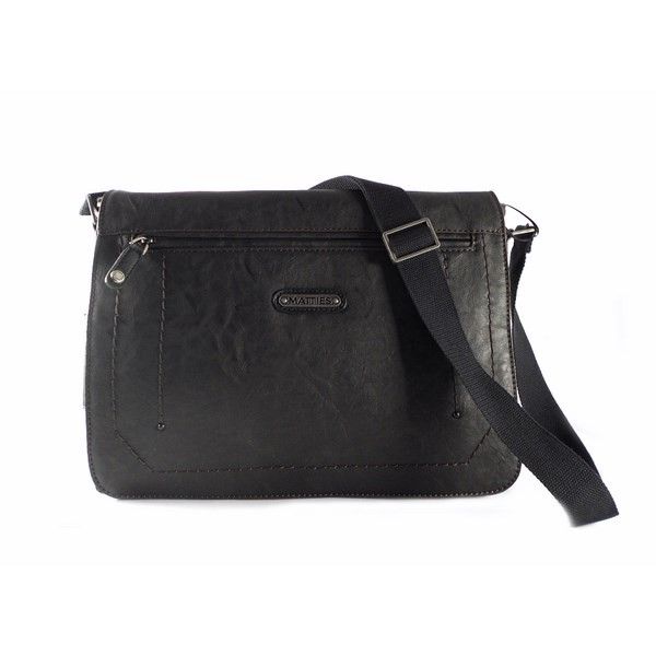 Bolso cartera Messenger hombre para portátil Matties con solapa - Imagen 2