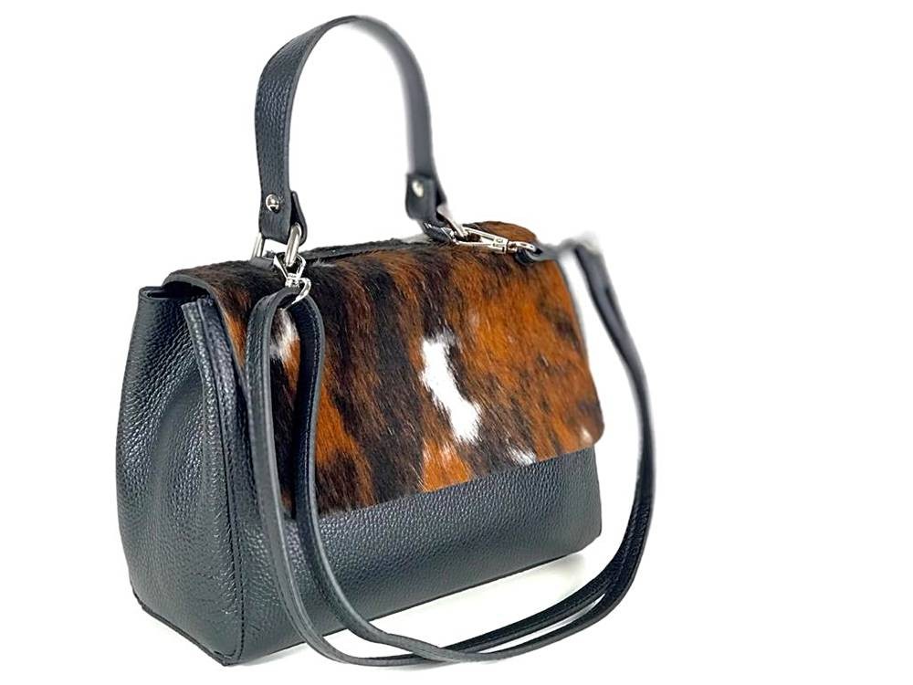 Bolso de piel artesanal con asa extensible - Imagen 3