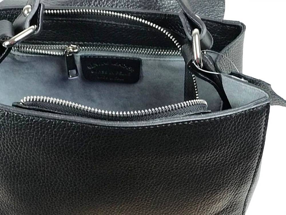 Bolso de piel artesanal con asa extensible - Imagen 5