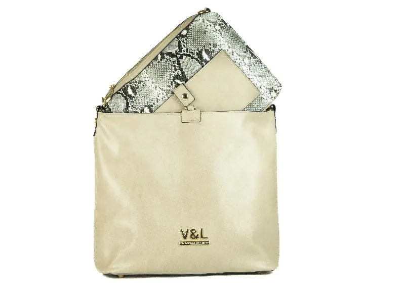Bolso VICTORIO & LUCCHINO · Mediano tipo Tote · Reversible · Coleccion Niva - Imagen 3