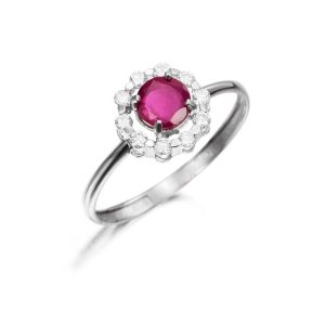 Anillo Orla Mi Primer Rubí