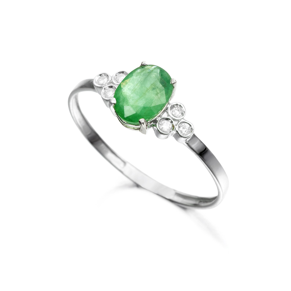 Anillo Elegance Mi Primera Esmeralda - Imagen 3