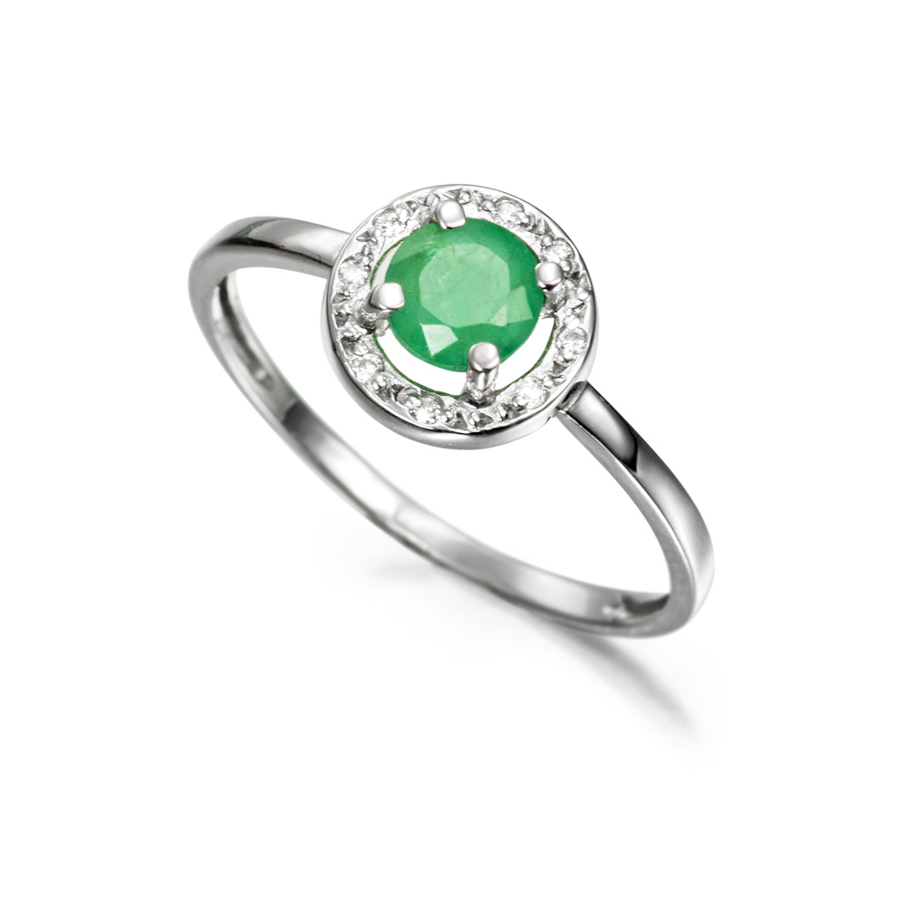 Anillo Orla Esmeralda Mi Primera Joya - Imagen 3